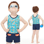 Gyermek fürdőruha fiúknak kék színben