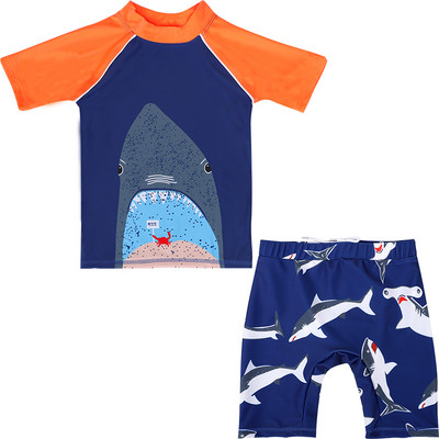 Gyerek osztott fürdőruha fiúk, középiskolás gyerek gyorsan száradó fiú cuki rajzfilm fürdőruha baba fürdőruha 2-11 éves korig viselet