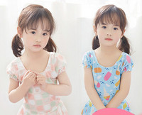 Παιδικό μαγιό για κορίτσια σε ροζ και μπλε