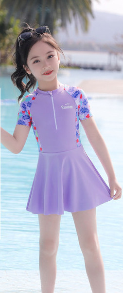 Μοντέρνο παιδικό φόρεμα τύπου μαγιό για κορίτσια