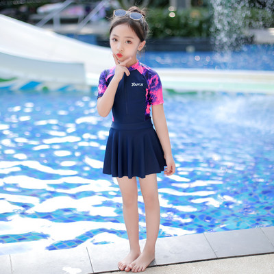 Μοντέρνο παιδικό φόρεμα τύπου μαγιό για κορίτσια