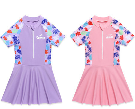 Μοντέρνο παιδικό φόρεμα τύπου μαγιό για κορίτσια