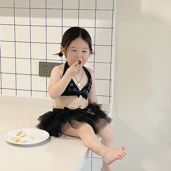Νέο μοντέλο παιδικό μαγιό σε μαύρο χρώμα με τούλι
