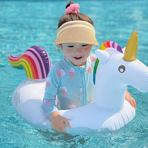 Új modell gyerek fürdőruha cipzárral és hosszú ujjú lányoknak