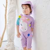 Teljes fürdőruha lányoknak 3D alkalmazással