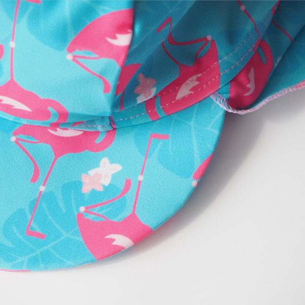 Divatos fürdőruha flamingó mintával