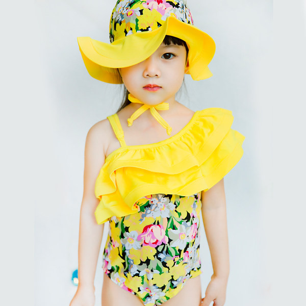 Moderan kupaći kostim za djevojčice s cvjetnim uzorkom