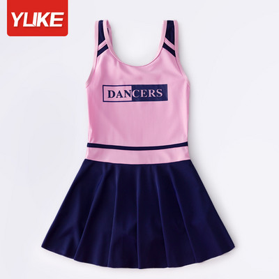 Dječji kupaći kostimi za djevojčice s printom u boji - tip haljine