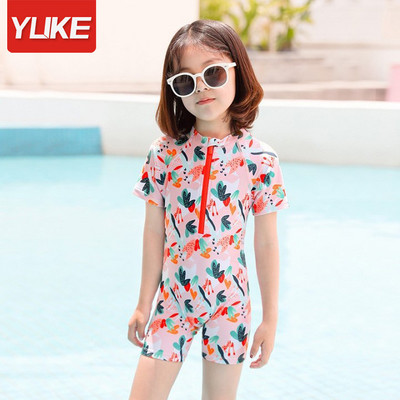 Παιδικό πλήρες μαγιό για κορίτσια με φερμουάρ - διάφορα μοντέλα