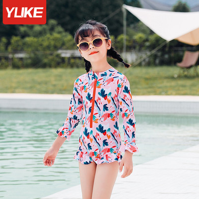 Παιδικό πλήρες μαγιό για κορίτσια με φερμουάρ - διάφορα μοντέλα