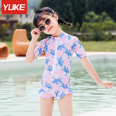 Παιδικό πλήρες μαγιό για κορίτσια με φερμουάρ - διάφορα μοντέλα