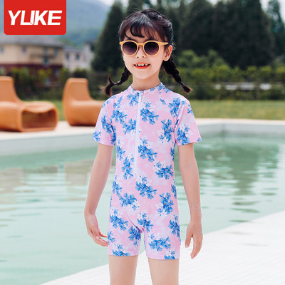 Παιδικό πλήρες μαγιό για κορίτσια με φερμουάρ - διάφορα μοντέλα