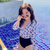 Hosszú ujjú gyermek fürdőruha lányoknak