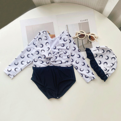 Hosszú ujjú gyermek fürdőruha lányoknak