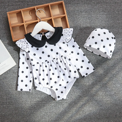 Ολόσωμο μαγιό για κορίτσια σε λευκό - δύο μοντέλα