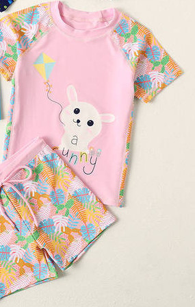 Παιδικό μαγιό με στάμπα για κορίτσια