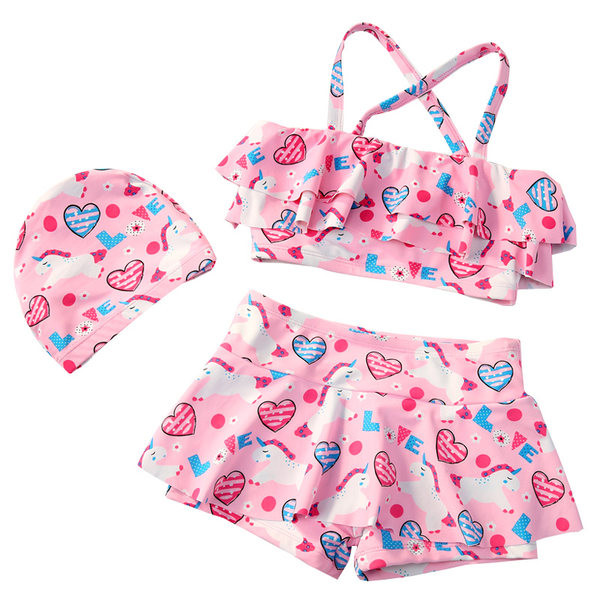 Παιδικό σετ κολύμβησης σε ροζ χρώμα σε δύο μέρη