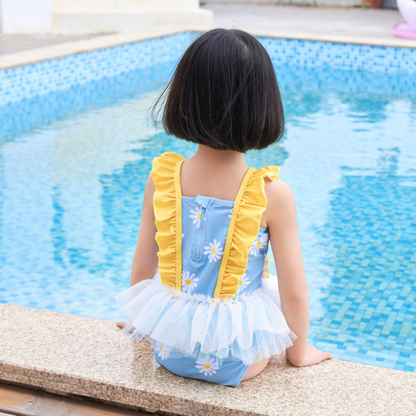 Modern tüll gyerek fürdőruha lányoknak