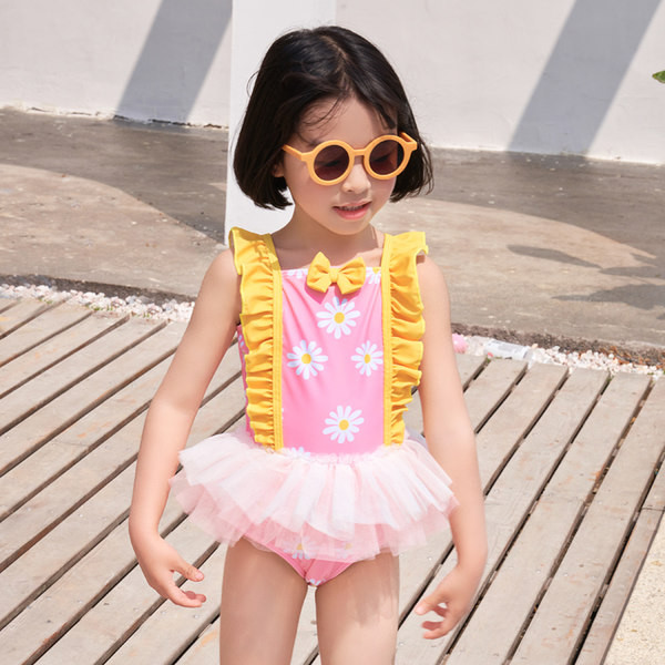 Modern tüll gyerek fürdőruha lányoknak