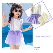 Fürdőruha lányoknak tüll típusú ruhával