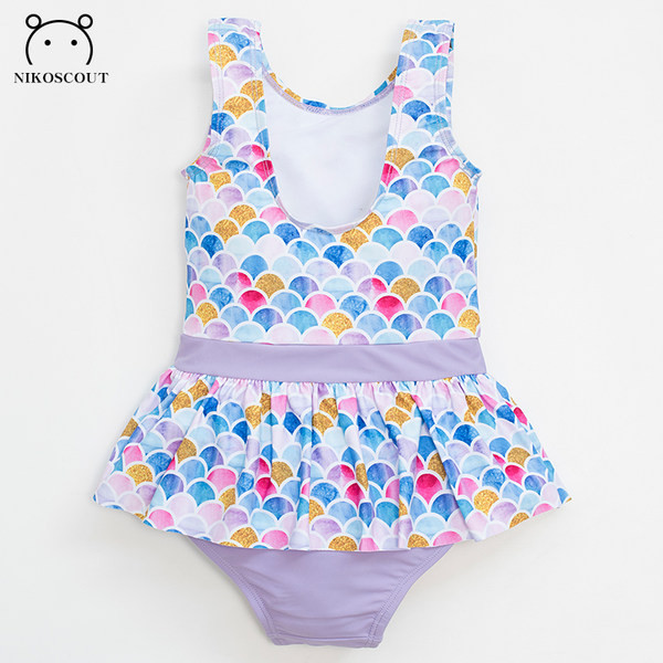 Gyermek fürdőruha széles pántokkal lányoknak