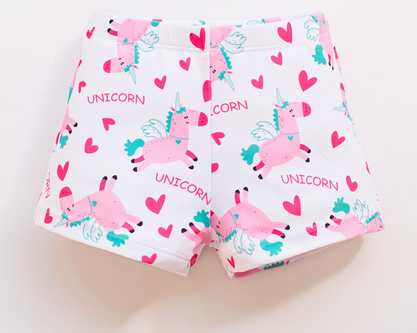 Gyermek fürdőruha lányoknak színes nyomattal - készlet