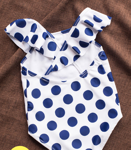 Pöttyös gyermek fürdőruha lányoknak