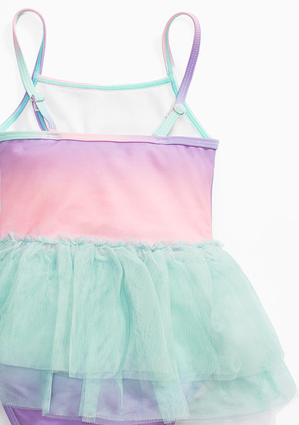 Μοντέρνο παιδικό μαγιό με τούλι για κορίτσια