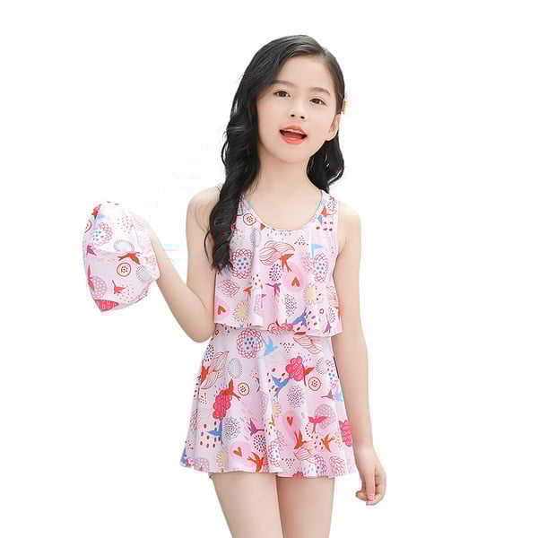 Gyermek fürdőruha lányoknak megfelelő mintával