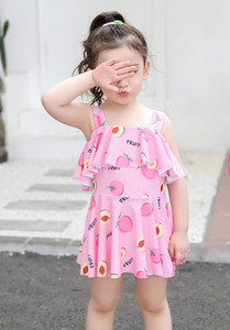 Gyermek fürdőruha típusú ruha színes nyomattal