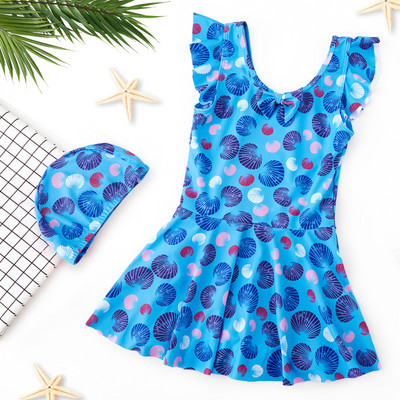 Gyermek fürdőruha rózsaszín és kék színben