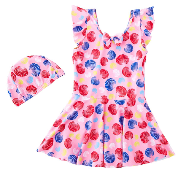 Gyermek fürdőruha rózsaszín és kék színben