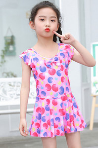 Gyermek fürdőruha lányok, szoknya stílusú középiskolás gyerekek koreai aranyos baba hercegnő lány külföldi stílusú Wenquan fürdőruha