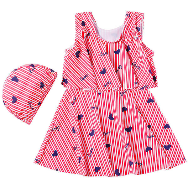 Teljesen csíkos fürdőruha lányoknak való ruha