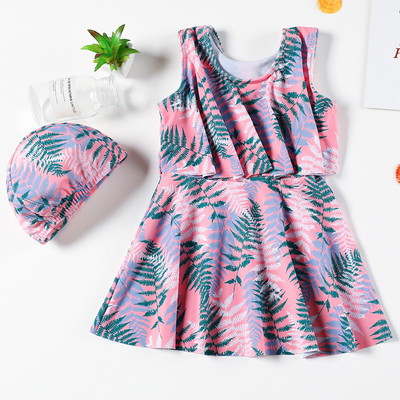 Gyermek fürdőruha mintás lányoknak - két részből áll