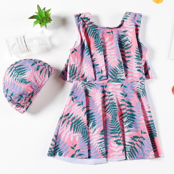 Gyermek fürdőruha mintás lányoknak - két részből áll