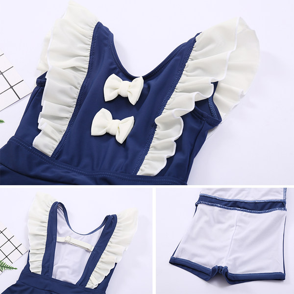 Παιδικό μαγιό με κορδέλα και μπούκλες