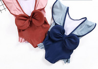 Modern, szalagos gyerek fürdőruha lányoknak