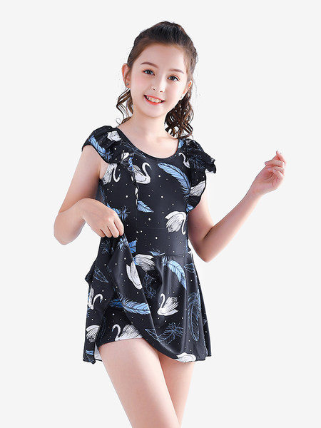 Gyerek fürdőruha színes mintás típusú ruhával