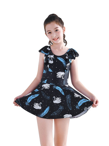 Gyerek fürdőruha színes mintás típusú ruhával