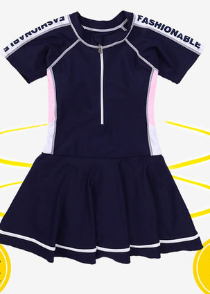 Új modell teljes fürdőruha kék színben