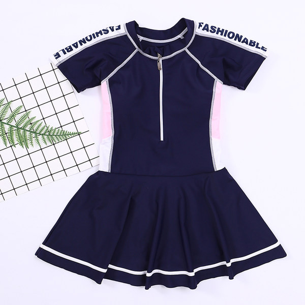 Új modell teljes fürdőruha kék színben