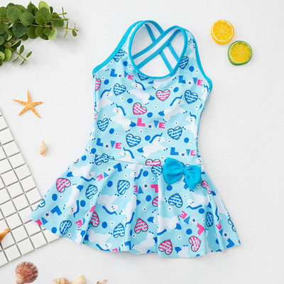 Gyermek fürdőruha lányoknak típusú ruha csupasz háttal