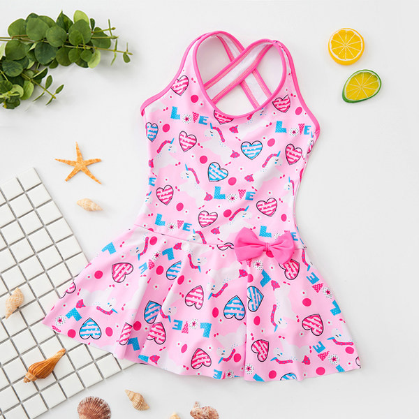 Gyermek fürdőruha lányoknak típusú ruha csupasz háttal