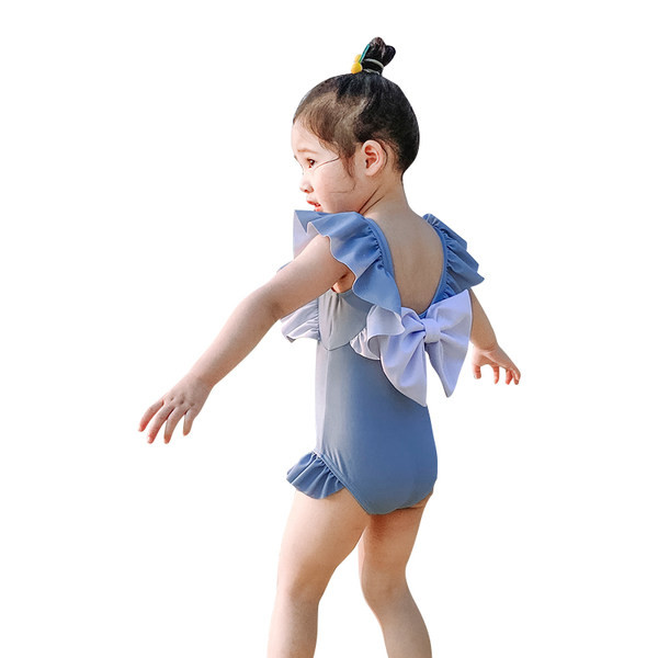 Παιδικό μαγιό σε τρία χρώματα με κορδέλα και τούλι