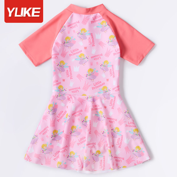 Egész gyermek fürdőruha cipzárral lányoknak