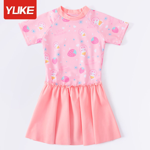 Νέο μοντέλο παιδικό μαγιό για κορίτσια σε ροζ χρώμα