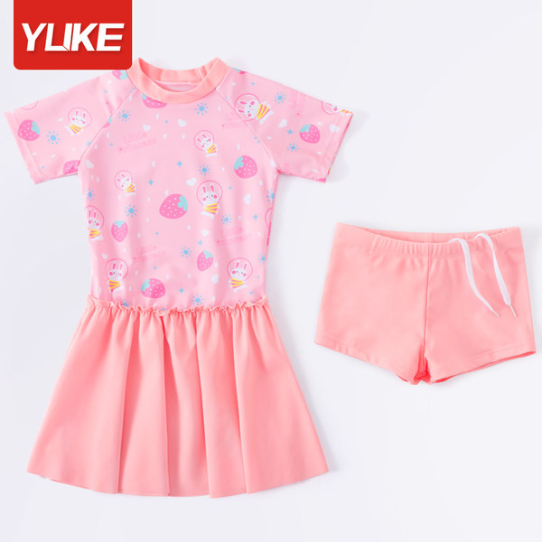 Νέο μοντέλο παιδικό μαγιό για κορίτσια σε ροζ χρώμα