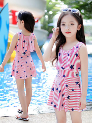 Детски бански тип рокля за момиче