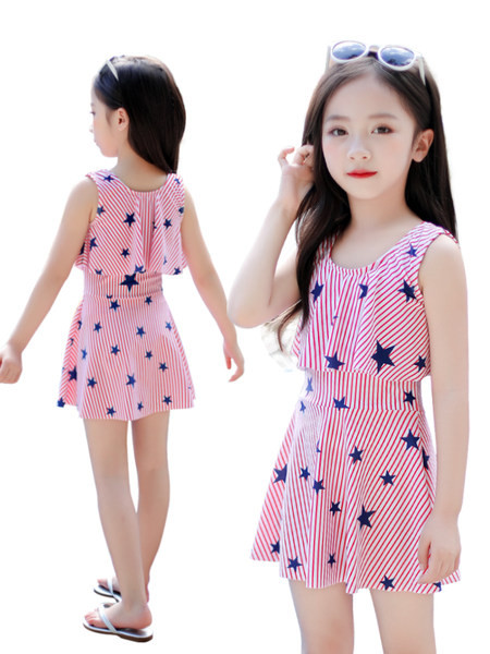 Παιδικό φόρεμα τύπου μαγιό για κορίτσι